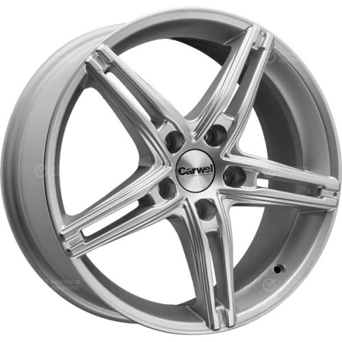 Колесный диск Carwel Альфа 118 7xR17 5x114.3 ET45 DIA67.1 серебристый металлик