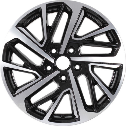 Колесный диск СКАД KL-372 7xR17 5x108 ET33 DIA60.1 черный глянцевый с полированной лицевой поверхностью