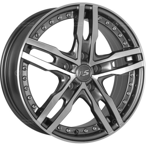 Колесный диск LS LS 356 7xR17 5x114.3 ET40 DIA73.1 насыщенный темно-серый полностью полированный