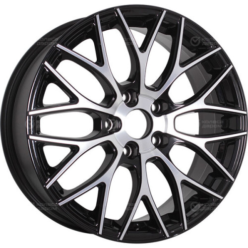 Колесный диск RST R137 7xR17 5x114.3 ET37 DIA66.5 глянцевый черный с полированной лицевой частью