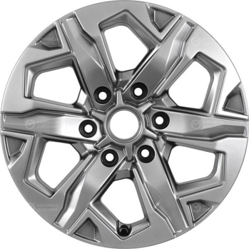 Колесный диск КиК Тейт 7.5xR17 6x139.7 ET25 DIA106.1 темно-серебристый