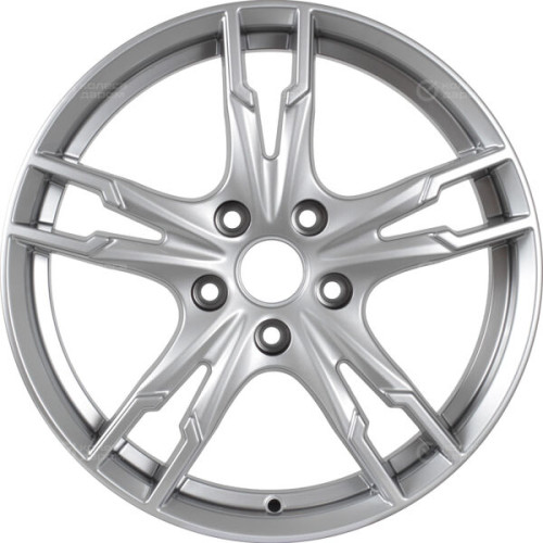 Колесный диск КиК Солар 7xR17 5x114.3 ET45 DIA67.1 глянцевый серебристый