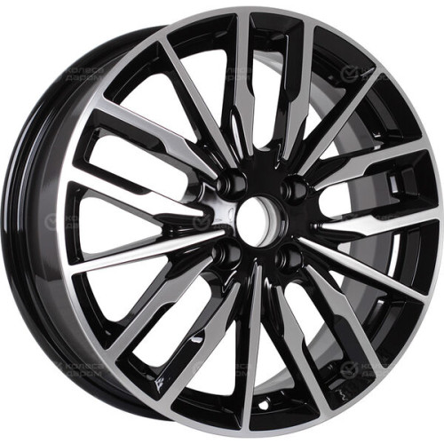 Колесный диск iFree Миконос 6xR16 4x100 ET41 DIA60.1 чёрный глянцевый с полированной лицевой частью