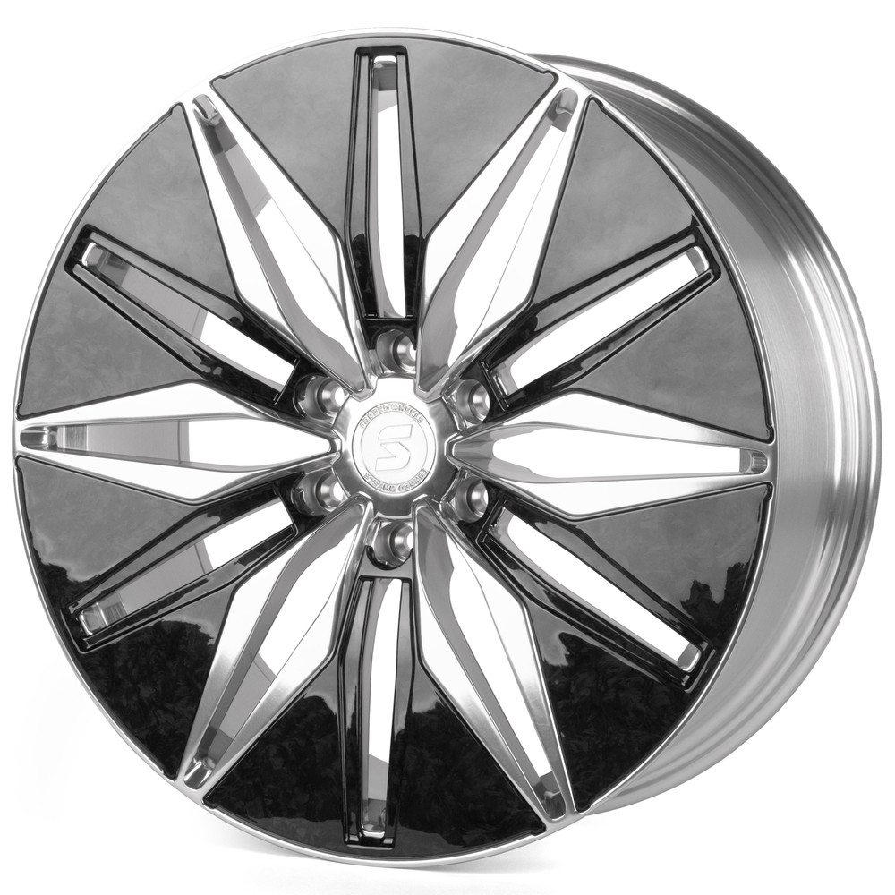Легковой диск Skill Wheels SV380-SV481 9x22 6x139,7 ET28 78,1 Зеркальная полировка + карбон SFC10