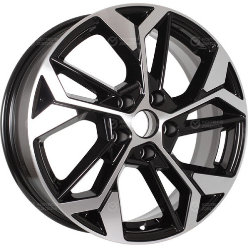 Колесный диск iFree Original КС1062 (17_Lifan_X70) 6.5xR17 5x114.3 ET35 DIA67.1 черный глянцевый с полированными элементами лицевой поверхности