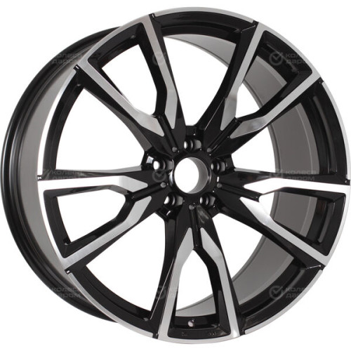 Колесный диск Replay HV52 7xR19 5x114.3 ET40 DIA64.1 черный глянцевый с полированной лицевой частью