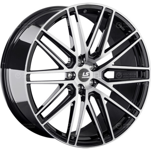 Колесный диск LS Forged FG12 11xR22 5x112 ET45 DIA66.6 черный глянцевый с полированной лицевой частью
