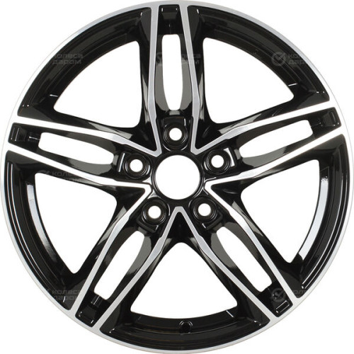 Колесный диск iFree Moskva 6.5xR16 5x114.3 ET50 DIA67.1 чёрный глянцевый с полированной лицевой частью