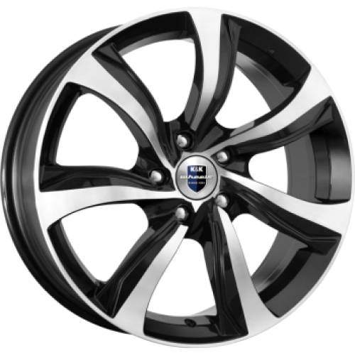 Легковой диск КиК Либерти 7x17 5x108 ET45 67,1 Алмаз черный