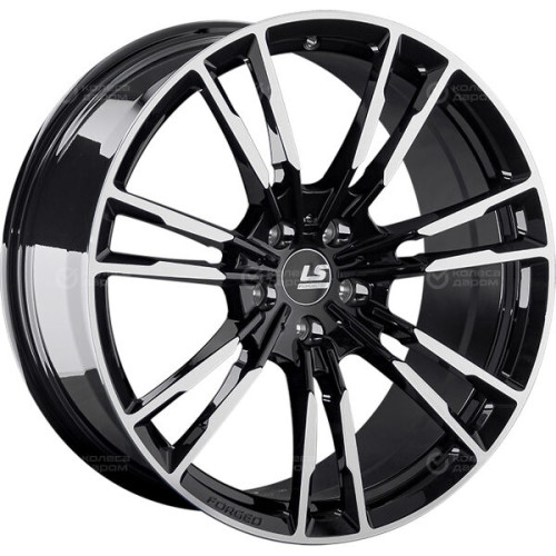 Колесный диск LS Forged FG06 8.5xR19 5x112 ET38 DIA66.6 черный глянцевый с полированной лицевой частью