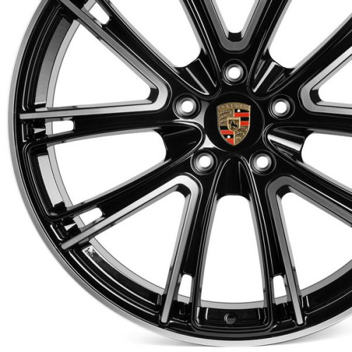 Легковой диск CMST FG482 11x21 5x130 ET60 71,6 чёрный + полированные спицы