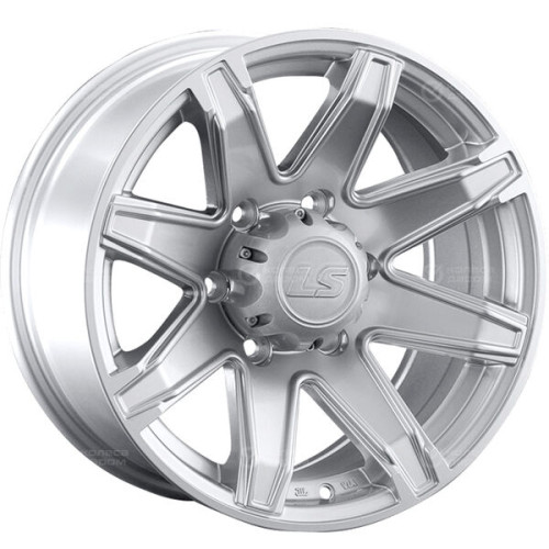 Колесный диск LS LS 763 8xR16 6x139.7 ET10 DIA106.1 серебристый