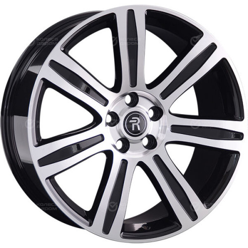 Колесный диск Replay LR60 9.5xR21 5x120 ET49 DIA72.6 черный глянцевый с полированной лицевой частью