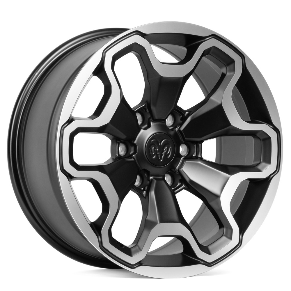 Легковой диск Skill Wheels SV212 9x18 6x139,7 ET19 77,8 чёрный матовый + полированные спицы