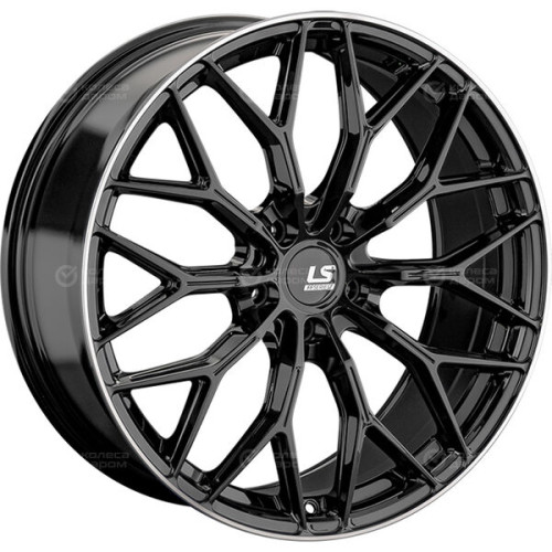 Колесный диск LS FlowForming LS RC69 8.5xR20 5x108 ET30 DIA65.1 черный, с полированным ободом