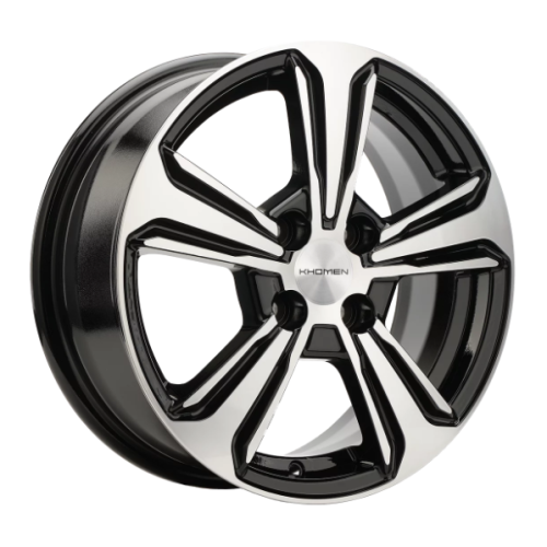 Легковой диск Khomen Wheels KHW1502 6x15 4x100 ET45 56,6 Black-FP