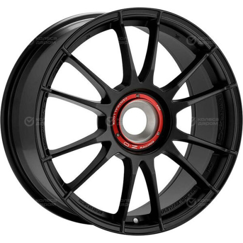 Колесный диск OZ ULTRALEGGERA HLT CL 12xR20 15x130 ET47 DIA84 чёрный матовый и хромированные вставки