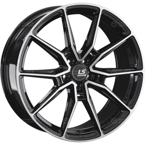 Колесный диск LS FlowForming LS RC58 9.5xR20 5x114.3 ET45 DIA72.6 черный полностью полированный