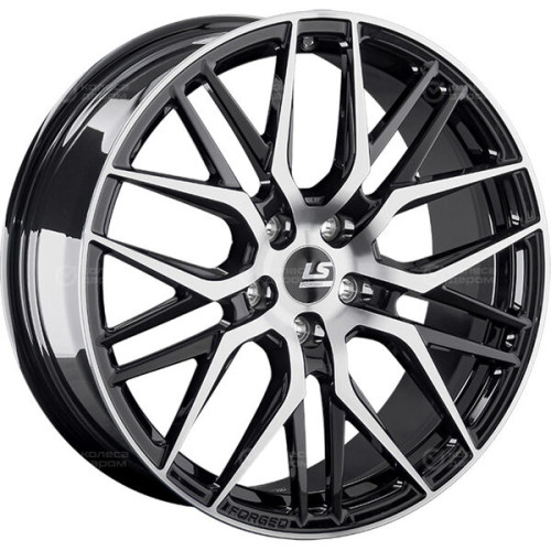 Колесный диск LS Forged FG04 8.5xR19 5x112 ET25 DIA66.6 черный глянцевый с полированной лицевой частью