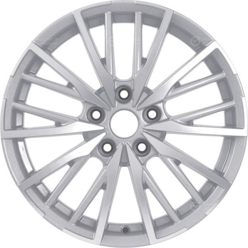 Колесный диск Carwel Агма 1719 7xR17 5x108 ET45 DIA60.1 серебристый с полированной лицевой частью