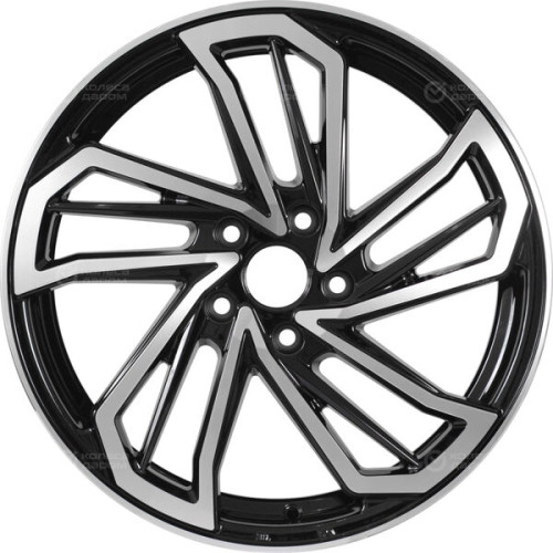 Колесный диск Replay TY252 7.5xR18 5x114.3 ET45 DIA60.1 черный глянцевый с полированной лицевой частью