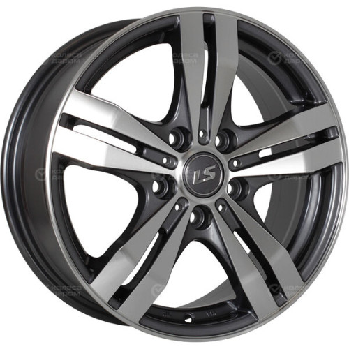 Колесный диск LS LS 142 6.5xR16 5x114.3 ET45 DIA73.1 насыщенный темно-серый полностью полированный