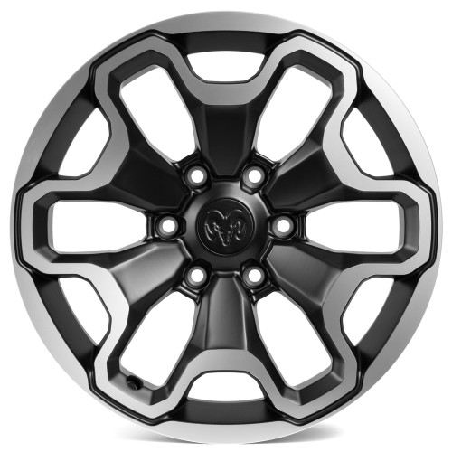 Легковой диск Skill Wheels SV212 9x18 6x139,7 ET19 77,8 чёрный матовый + полированные спицы
