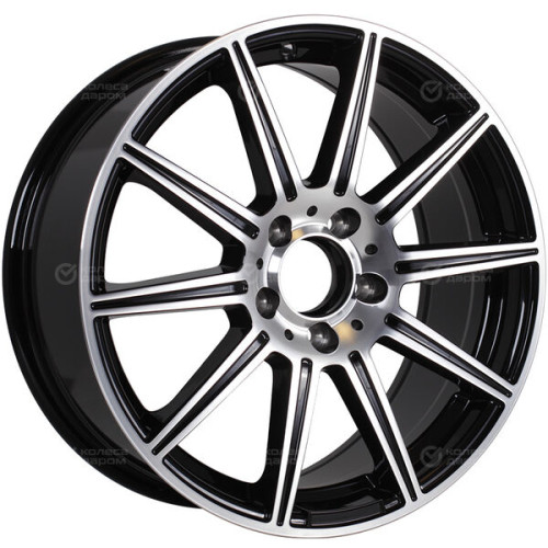 Колесный диск Replay MR120 10xR21 5x112 ET44 DIA66.6 черный глянцевый с полированной лицевой частью