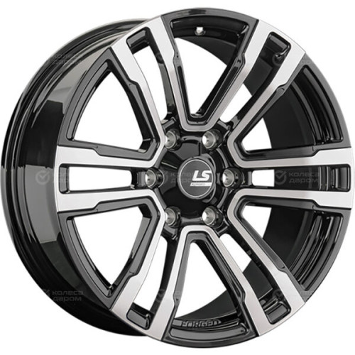 Колесный диск LS Forged LS FG11 7.5xR18 6x139.7 ET25 DIA106.1 черный полностью полированный