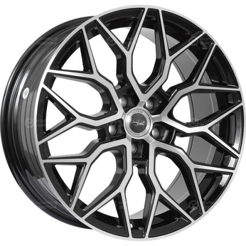 Колесный диск Lizardo XH1024 7.5xR17 5x100 ET38 DIA57.1 черный глянец с полировкой