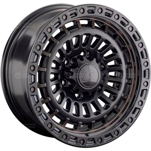 Колесный диск LS LS 1348 9xR18 6x139.7 ET20 DIA106.1 черный полуглянцевый с бронзовыми лучами