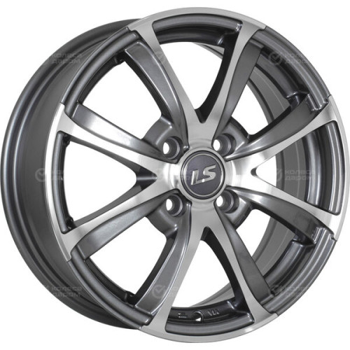 Колесный диск LS LS 313 7xR17 4x100 ET45 DIA60.1 насыщенный темно-серый полностью полированный