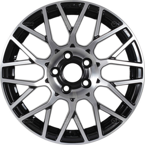 Колесный диск X-trike X132 6xR15 4x100 ET46 DIA54.1 черный глянцевый с полированной лицевой поверхностью