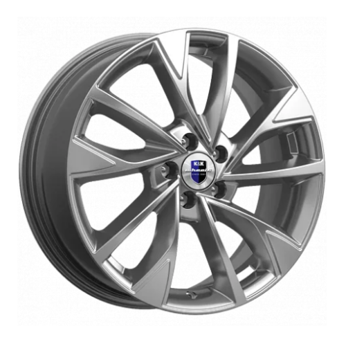 Легковой диск КиК Роквуд 7x17 5x108 ET33 60,1 Дарк платинум (уценка: имеется дефект)