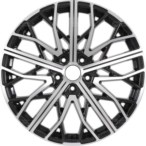 Колесный диск RST R002 8.5xR20 5x120 ET45 DIA59.6 глянцевый черный с полированной лицевой частью