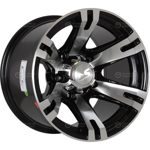 Колесный диск LS LS 182 8xR17 6x139.7 ET38 DIA100.1 черный полностью полированный
