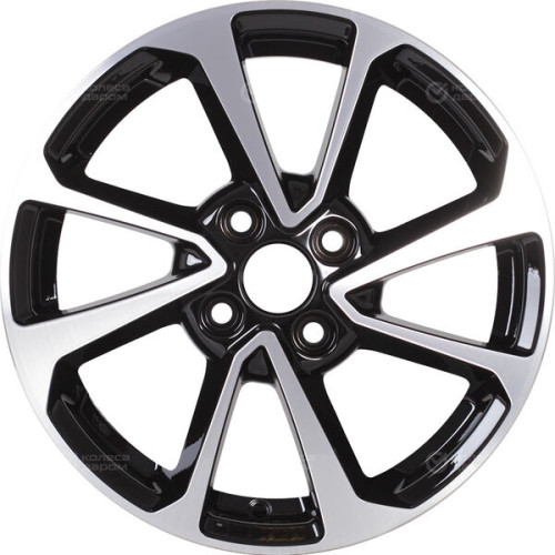Колесный диск iFree Original КС861 (ZV 15_Vesta)) 6xR15 4x100 ET50 DIA60.1 (уценка) черный глянцевый с полированными элементами лицевой поверхности