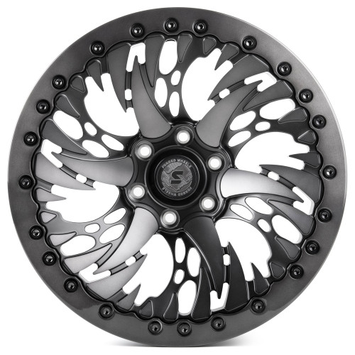 Легковой диск Skill Wheels SV308-SB420 10x20 6x139,7 ET 77,8 Графит матовый + полированные спицы + темный лак