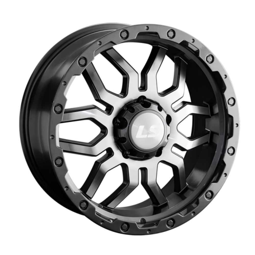 Легковой диск LS 1285 7,5x17 6x139,7 ET35 100,1 BKS+BZSL (уценка: имеется дефект)