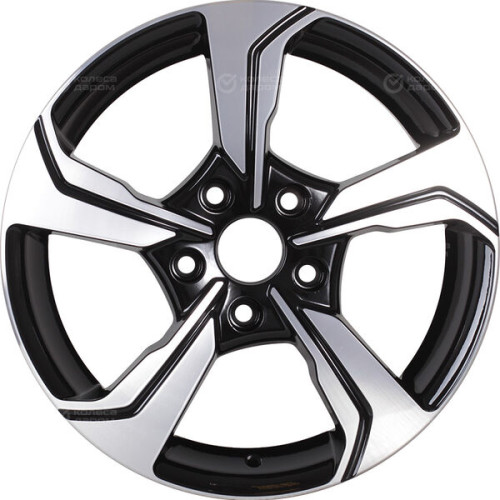 Колесный диск RST R026 6.5xR16 5x114.3 ET46 DIA67.1 глянцевый черный с полированной лицевой частью