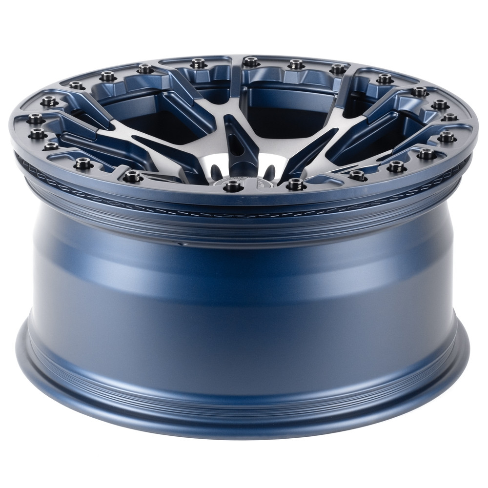 Легковой диск Skill Wheels SV307 9,5x20 6x135 ET20 87,1 Синий матовый + полировка + темный лак