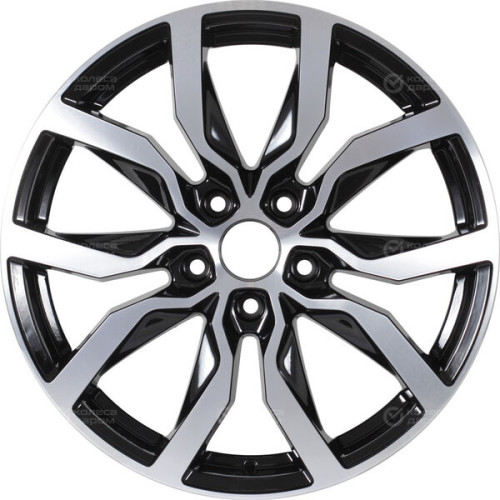 Колесный диск RST R138 7xR18 5x110 ET50 DIA63.4 глянцевый черный с полированной лицевой частью