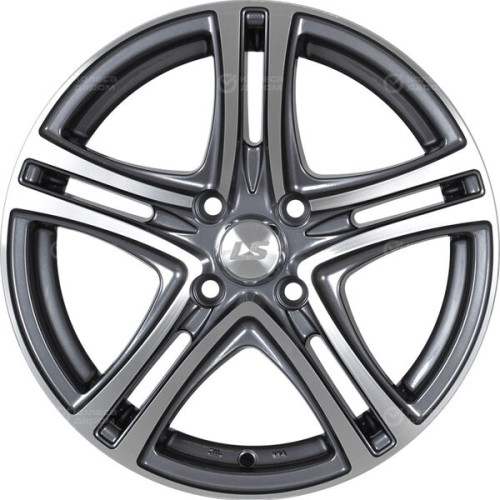 Колесный диск LS LS 570 6.5xR15 5x100 ET40 DIA73.1 насыщенный темно-серый полностью полированный