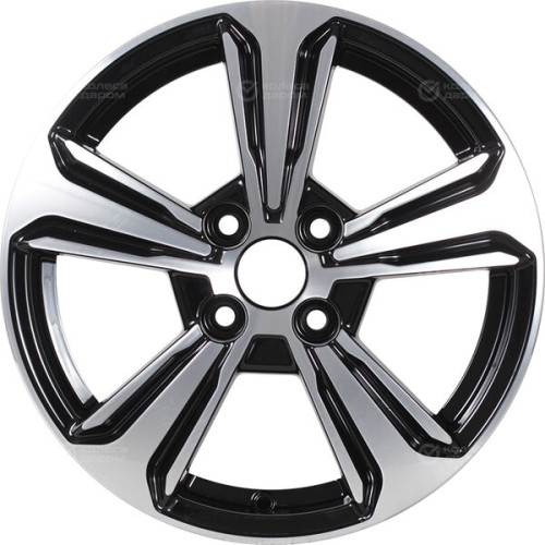 Колесный диск iFree Original КС777 (15_Solaris II) 6xR15 4x100 ET46 DIA54.1 черный глянцевый с полированными элементами лицевой поверхности