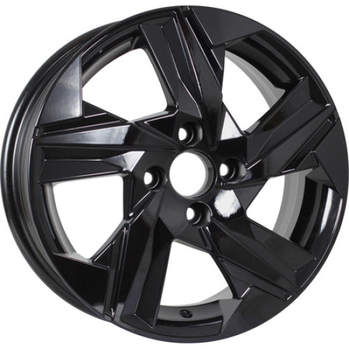 Легковой диск KDW KD1520 6x15 4x100 ET46 54,1 Black Painted (уценка: имеется дефект ЛКП + мятый обод)