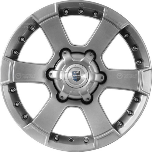 Колесный диск КиК M56 7xR16 6x139.7 ET38 DIA108.1 темно-серебристый
