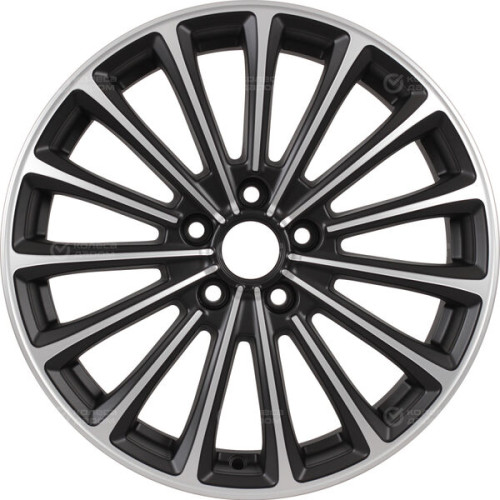 Колесный диск X-trike X136 7xR17 5x108 ET33 DIA60.1 черный матовый с полированной лицевой частью