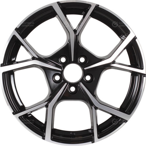 Колесный диск RST R086 6.5xR16 5x112 ET40 DIA57.1 глянцевый черный с полированной лицевой частью