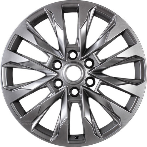 Колесный диск KHOMEN KHW2010 (20_LC 300 Tuning) 8xR20 6x139.7 ET35 DIA95.1 тёмно-серебристый хромированный