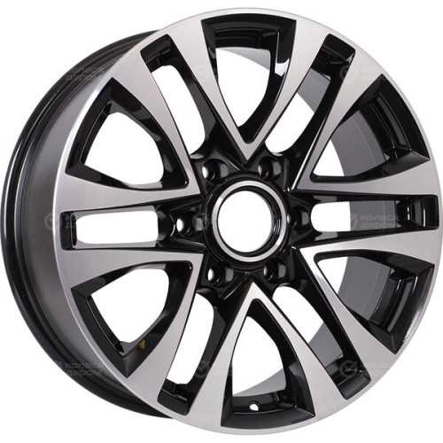 Колесный диск NEO 832 7.5xR18 6x139.7 ET25 DIA106.1 глянцевый черный с полированной лицевой частью